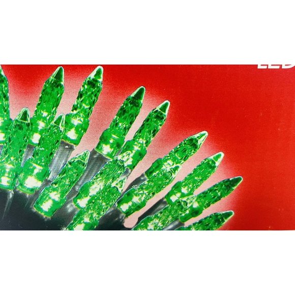 Home Accents Christmas Holiday 50 Green M5 LED Light String Faceted Crystal 2006 - Picture 6 of 11